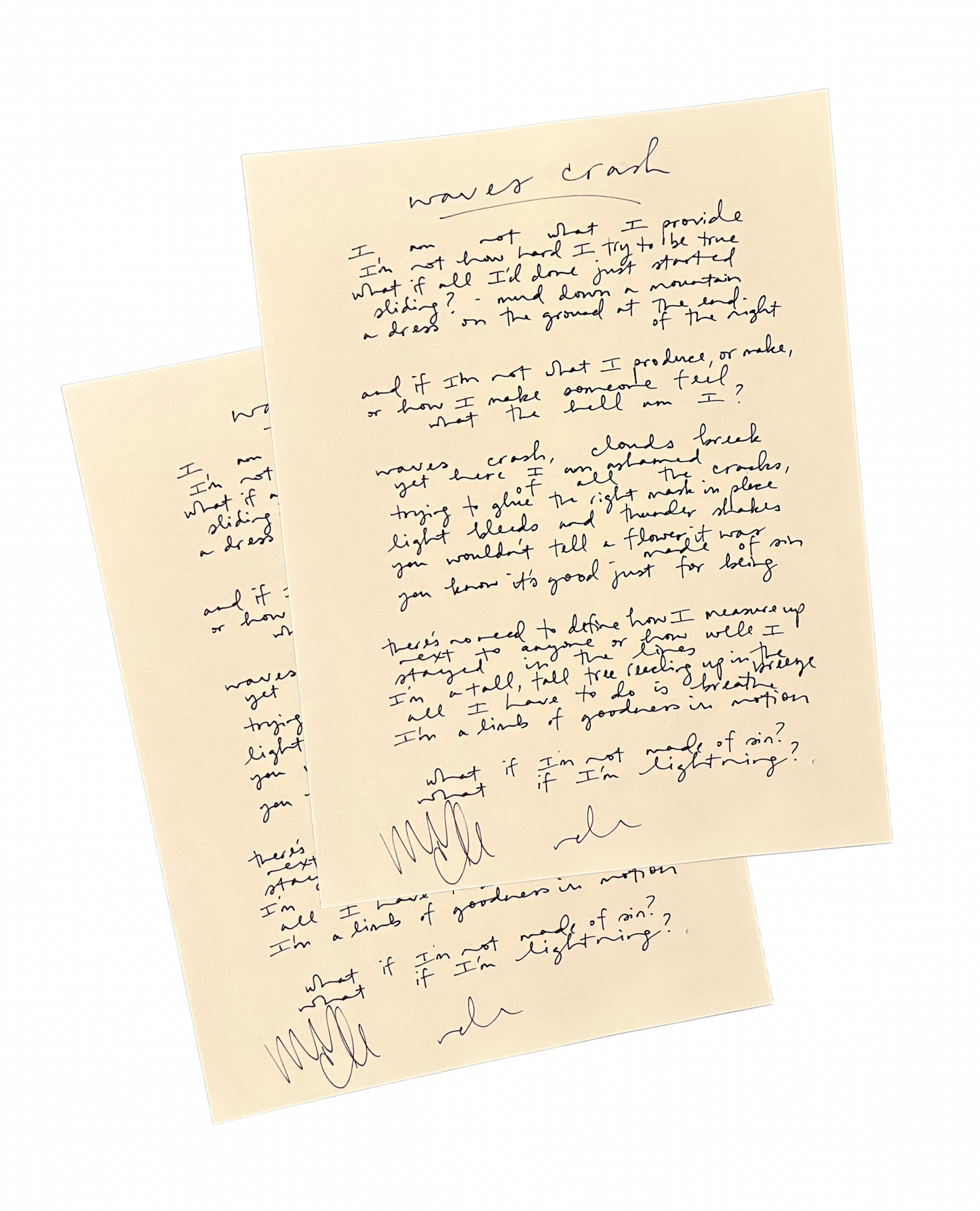 Handwritten Lyrics